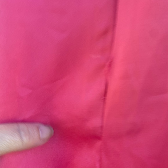 WEWOREWHAT Cowl MIDI Satin Charmeuse Zat Hot Pink Sexy Party Dress, Has Flaws - Picture 5 of 12
